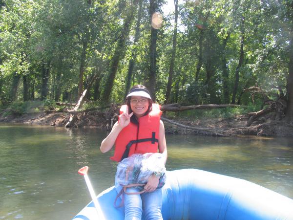 Amy posing for the camera