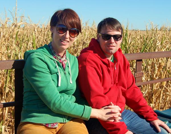 lab members pose for a photo sitting down