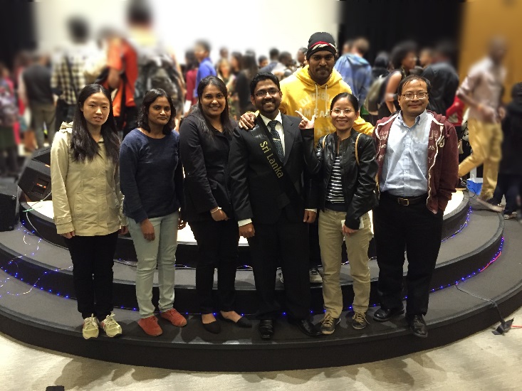 Group photo of LBTL members including Dr. Lin Liu who turned out to support Gayan