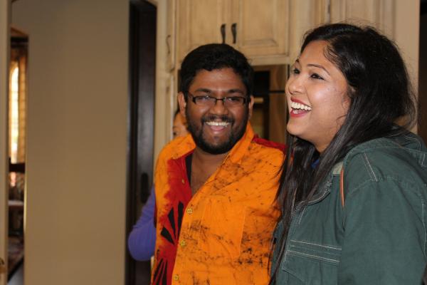 LBTL members share a joke